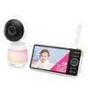 imageVTech 2Cameras Smart WiFi Baby Monitor with 1080p FHD Video Free App with Motion Video SoundMotion Detection and Notifications 7quot IPS Display with SplitScreen PanTiltZoom Smart HQ Max Twin5 Wifi 1 Cam