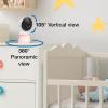 imageVTech 2Cameras Smart WiFi Baby Monitor with 1080p FHD Video Free App with Motion Video SoundMotion Detection and Notifications 7quot IPS Display with SplitScreen PanTiltZoom Smart HQ Max Twin7 Wifi 2 Cams