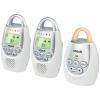 imageVTech Communications DM221 Audio Baby Monitor with up to 1000 ft of Range Vibrating SoundAlert Talk Back Intercom ampamp Night Light Loop WhiteSilver1 Count Pack of 1