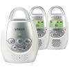 imageVTech Communications DM221 Audio Baby Monitor with up to 1000 ft of Range Vibrating SoundAlert Talk Back Intercom ampamp Night Light Loop WhiteSilver1 Count Pack of 1