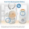 imageVTech DM1411 Audio Baby Monitor ampamp Portable Soother DualUnit Rechargeable Battery Long Range SoftGlow Night Light Soothing Sounds ampamp Lullabies Digital Wireless Transmission Sound Indicator