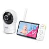 imageVTech RM5764HD 1080p Smart WiFi Remote Access Baby Monitor 360 Pan ampamp Tilt 5quot 720p HD Display HD Night Vision Soothing Sounds 2Way Talk Temperature Sensor Motion Detection iOS ampamp Android