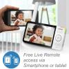 imageVTech RM5764HD 1080p Smart WiFi Remote Access Baby Monitor 360 Pan ampamp Tilt 5quot 720p HD Display HD Night Vision Soothing Sounds 2Way Talk Temperature Sensor Motion Detection iOS ampamp Android