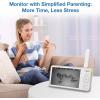 imageVTech VCare VC2105 1080p FHD OverThe Crib Mount Smart Baby Monitor 5 720p LCD ScreenTable StandRemote AccessVersatile PlacementIntelligence Detection Sleep Analysis18hrs Recordingwith WiFiVC2105