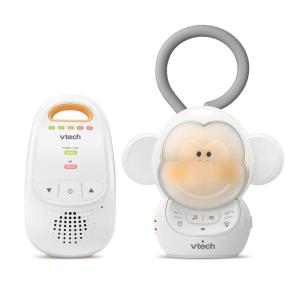 imageVTech DM1411 Audio Baby Monitor ampamp Portable Soother DualUnit Rechargeable Battery Long Range SoftGlow Night Light Soothing Sounds ampamp Lullabies Digital Wireless Transmission Sound Indicator