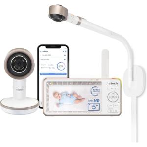 imageVTech VCare VC2105 1080p FHD OverThe Crib Mount Smart Baby Monitor 5 720p LCD ScreenTable StandRemote AccessVersatile PlacementIntelligence Detection Sleep Analysis18hrs Recordingwith WiFiVC2105