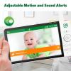 imageLeapFrog Color Night Vision Video Baby Monitor with 7quot HD 720p Display 360 Pan ampamp Tilt 8X Zoom Night Light Humidity ampamp Temperature Sensor Up to 1000ft Long Range Secure Transmission LF920HD1 Camera