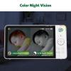 imageLeapFrog Color Night Vision Video Baby Monitor with 7quot HD 720p Display 360 Pan ampamp Tilt 8X Zoom Night Light Humidity ampamp Temperature Sensor Up to 1000ft Long Range Secure Transmission LF920HD1 Camera