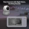 imageVTech Video Baby Monitor with 5quot LCD Screen Up to 17Hrs Video ampamp 31Hrs Audio Battery Life Night Vision 1000ft Range PanTiltZoom Lullabies Soothing Sounds Temperature Sensor No WiFi 924W