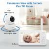 imageVTech Video Baby Monitor with 5quot LCD Screen Up to 17Hrs Video ampamp 31Hrs Audio Battery Life Night Vision 1000ft Range PanTiltZoom Lullabies Soothing Sounds Temperature Sensor No WiFi 924W