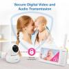 imageVTech Video Baby Monitor with 5quot LCD Screen Up to 17Hrs Video ampamp 31Hrs Audio Battery Life Night Vision 1000ft Range PanTiltZoom Lullabies Soothing Sounds Temperature Sensor No WiFi 924W