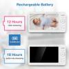imageVTech Video Baby Monitor with 7quot Color LCD Screen Portable Long Battery Life Clear AudioVideo Quality Secure Tranmission No WiFi 2Way Audio Temperature Sensor Travel Monitor 819 Max7 fixed cam