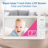 imageVTech Video Baby Monitor with 7quot Color LCD Screen Portable Long Battery Life Clear AudioVideo Quality Secure Tranmission No WiFi 2Way Audio Temperature Sensor Travel Monitor 819 Max7 fixed cam