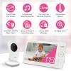 imageVTech Video Baby Monitor with 7quot Color LCD Screen Portable Long Battery Life Clear AudioVideo Quality Secure Tranmission No WiFi 2Way Audio Temperature Sensor Travel Monitor 819 Max7 fixed cam