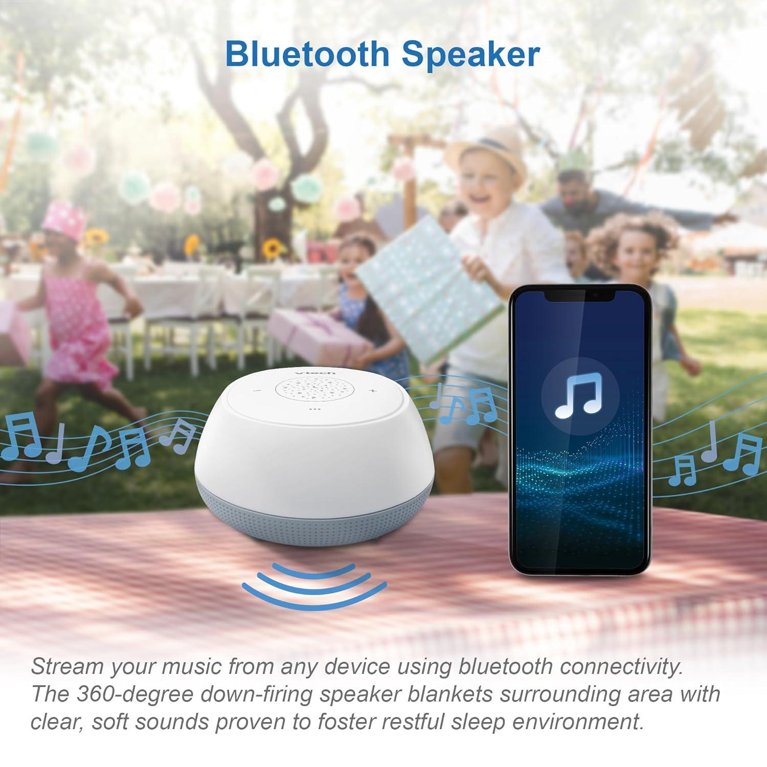 imageVTech BC8213 VHush Junior Sleep Training Soother with 40 StoriesSongsSounds ampamp Record Your own Voice Portable Bluetooth HD Speaker 250 MultiColor Night Light Ceiling ProjectorVHush Junior