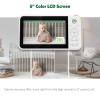 imageLeapFrog LF2423 Baby Monitor 28 Screen Video Monitor with Camera 2Way Audio 1000ft Range Night Vision Soothing Lullabies Temperature Sensor Secure Transmission No WiFi5 LCD