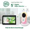 imageLeapFrog LF2423 Baby Monitor 28 Screen Video Monitor with Camera 2Way Audio 1000ft Range Night Vision Soothing Lullabies Temperature Sensor Secure Transmission No WiFi5 LCD