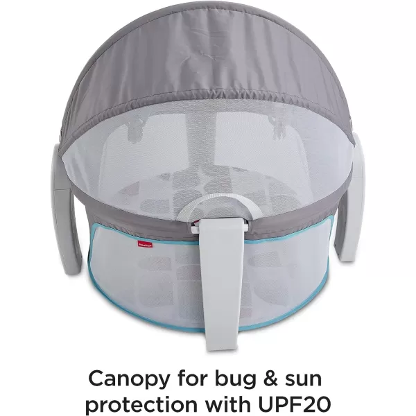 FisherPrice Baby Portable Bassinet and Play Space OntheGo Baby Dome with 2 Toys and Canopy Puppy Perfection Amazon ExclusiveColor Climbers