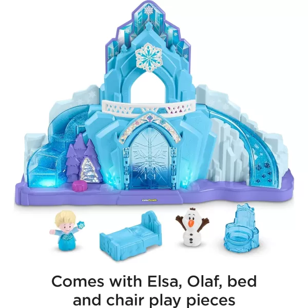FisherPrice Little People Toddler Playset Disney Frozen Elsas Ice Palace Musical Toy with Elsa amp Olaf Figures for Ages 18 Months Amazon ExclusiveIce Palace