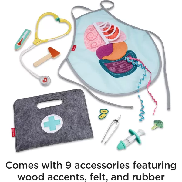FisherPrice Patient and Doctor Kit  9Piece Medical Pretend Play Gift Set Featuring Real Wood for Preschoolers Ages 3 Years amp UpFisherPrice Patient and Doctor Kit  9Piece Medical Pretend Play Gift Set Featuring Real Wood for Preschoolers Ages 3 Years amp Up