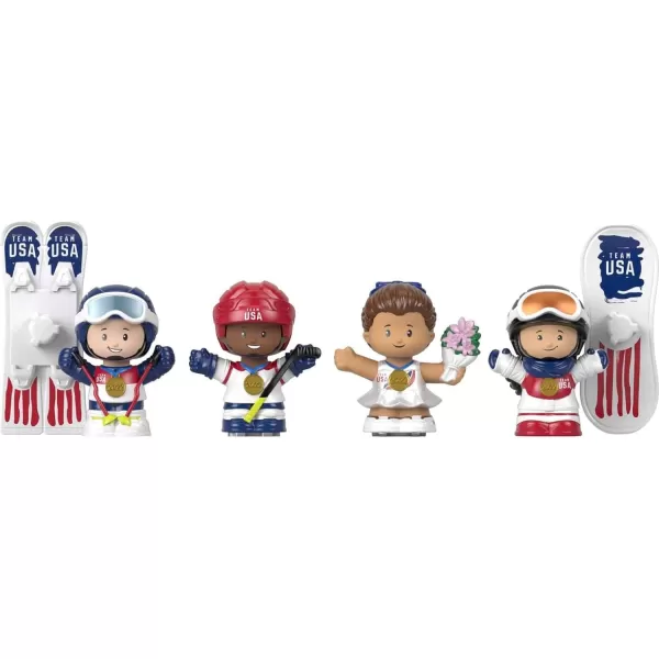 Little People Collector Team Usa Winter Sports Special Edition Set in a Display Gift Package for Adults amp Fans 4 FiguresLittle People Collector Team Usa Winter Sports Special Edition Set in a Display Gift Package for Adults amp Fans 4 Figures