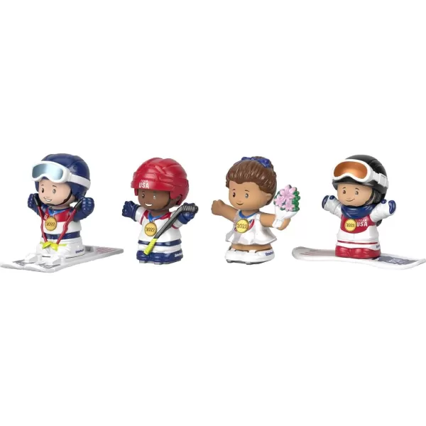 Little People Collector Team Usa Winter Sports Special Edition Set in a Display Gift Package for Adults amp Fans 4 FiguresLittle People Collector Team Usa Winter Sports Special Edition Set in a Display Gift Package for Adults amp Fans 4 Figures