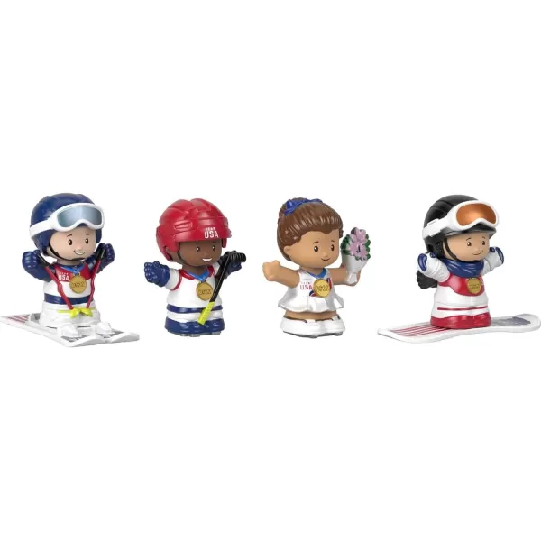 Little People Collector Team Usa Winter Sports Special Edition Set in a Display Gift Package for Adults amp Fans 4 FiguresLittle People Collector Team Usa Winter Sports Special Edition Set in a Display Gift Package for Adults amp Fans 4 Figures