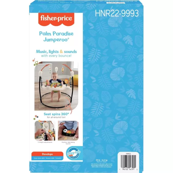 FisherPrice Baby Bouncer Color Climbers Jumperoo Activity Center with Music Lights amp Developmental Toys Amazon ExclusivePalm Paradise Jumperoo
