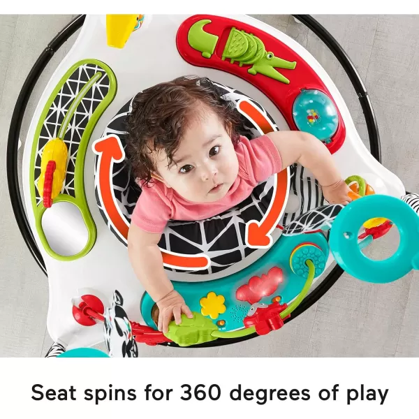 FisherPrice Baby Bouncer Pink Petals Jumperoo Activity Center with Music Lights Sounds and Developmental ToysJumperoo