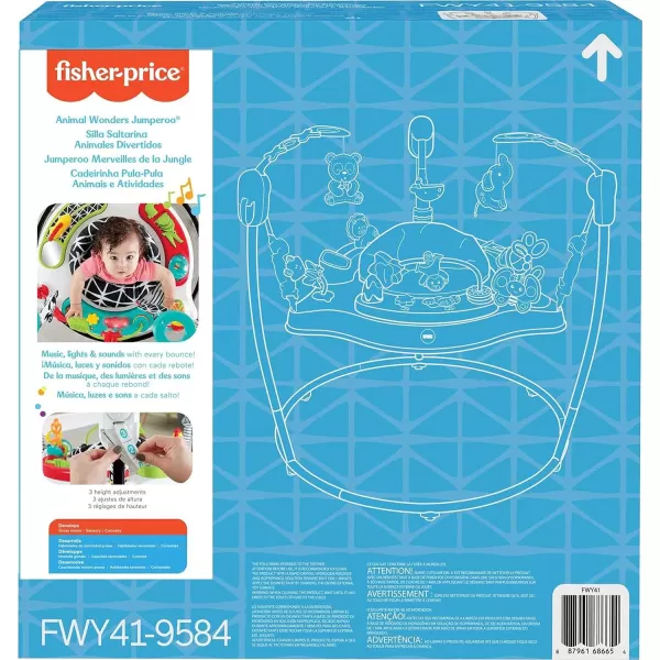 FisherPrice Baby Bouncer Pink Petals Jumperoo Activity Center with Music Lights Sounds and Developmental ToysJumperoo