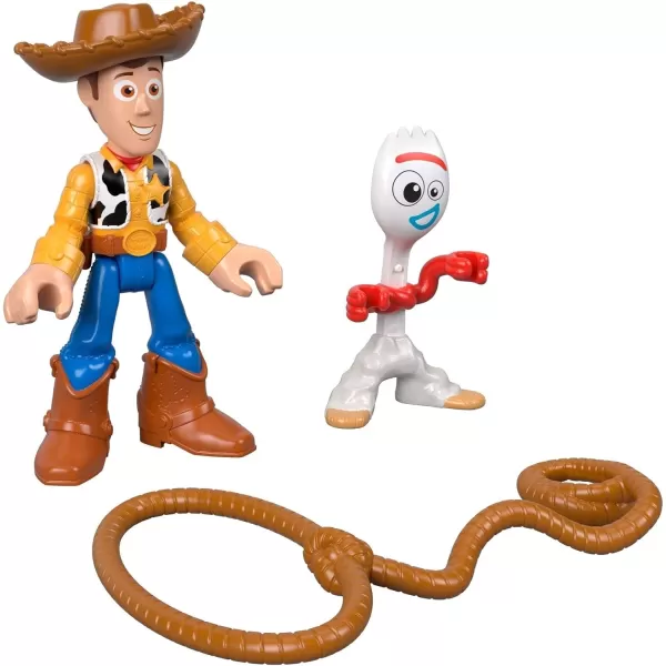 FisherPrice Imaginext Disney Pixar Toy Story 4 Woody amp Forky Figure 2PackWoody amp Forky