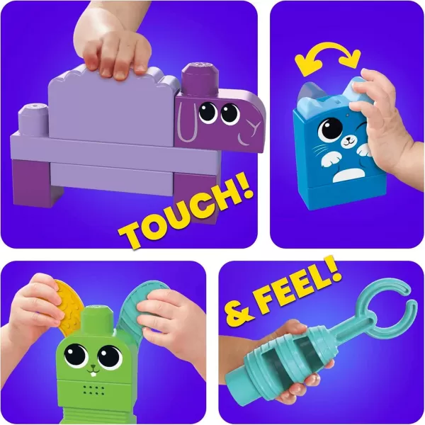 MEGA BLOKS Fisher Price Sensory Building Toys Playset Musical Farm Band with 45 Toddler Blocks and 6 Music Sheets Kids Age 1 YearsMEGA BLOKS Fisher Price Sensory Building Toys Playset Musical Farm Band with 45 Toddler Blocks and 6 Music Sheets Kids Age 1 Years