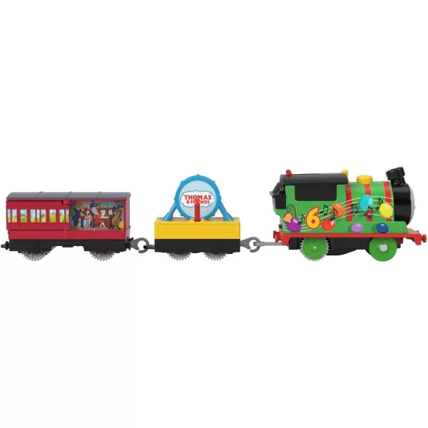 Thomas amp Friends Toy Train Wobble Cargo Thomas Motorized Engine with 2 Cargo Cars for Preschool Railway PlayPercy AEG