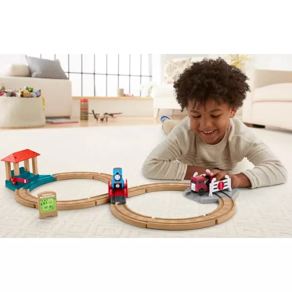 Thomas amp Friends Wooden Railway Toy Train Set Figure 8 Track Pack with Thomas Wood Engine for Preschool Kids Ages 3 YearsRacing 8 Pack