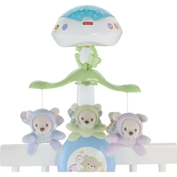 FisherPrice Baby Crib Toy 3in1 Projection Mobile Butterfly Dreams Sound Machine with Light Projection for Newborn to ToddlerButterfly Dreams