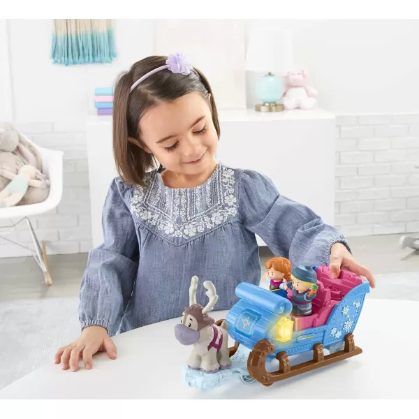 FisherPrice Disney GGV30 Frozen Kristoffs Sleigh by Little People Multi ColorFigure Set Standard