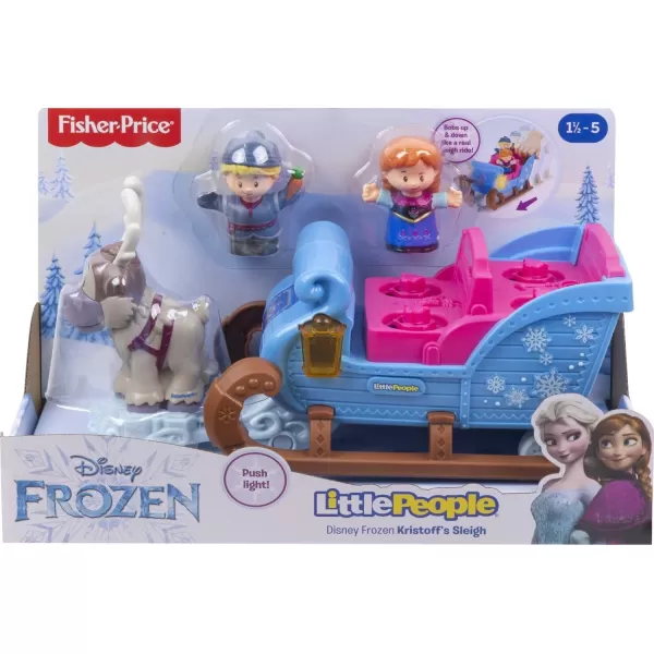 FisherPrice Disney GGV30 Frozen Kristoffs Sleigh by Little People Multi ColorFigure Set Standard