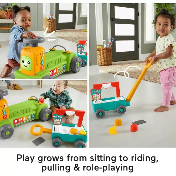 FisherPrice Laugh amp Learn Baby to Toddler Toy 4in1 Farm to Market Tractor Ride On with Pull Wagon amp Smart Stages for Ages 9 MonthsFisherPrice Laugh amp Learn Baby to Toddler Toy 4in1 Farm to Market Tractor Ride On with Pull Wagon amp Smart Stages for Ages 9 Months