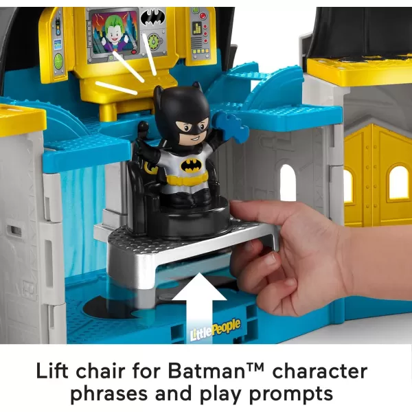 FisherPrice Little People DC Super Friends Batman Toy Deluxe Batcave Playset with Lights Sounds amp 4 Figures for Toddlers Ages 18 Months Amazon ExclusiveDeluxe Batcave