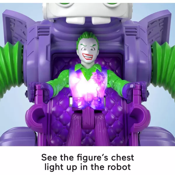 FisherPrice Imaginext Dc Super Friends the Joker Battling Robot 3Piece Figure Set with Lights for Preschool KidsFisherPrice Imaginext Dc Super Friends the Joker Battling Robot 3Piece Figure Set with Lights for Preschool Kids