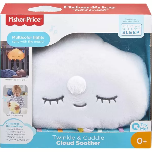 FisherPrice Baby Sound Machine Twinkle amp Cuddle Cloud Soother CribAttach Plush with Lights for Infant to ToddlerFisherPrice Baby Sound Machine Twinkle amp Cuddle Cloud Soother CribAttach Plush with Lights for Infant to Toddler