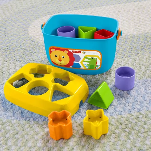 FisherPrice Baby Stacking Toy RockAStack RolyPoly Base With 5 Colorful Rings For Ages 6 MonthsRockaStack amp Blocks Bundle
