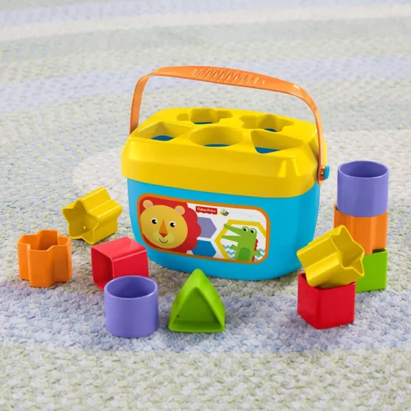 FisherPrice Baby Stacking Toy RockAStack RolyPoly Base With 5 Colorful Rings For Ages 6 MonthsRockaStack amp Blocks Bundle