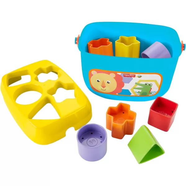 FisherPrice Baby Stacking Toy RockAStack RolyPoly Base With 5 Colorful Rings For Ages 6 MonthsRockaStack amp Blocks Bundle