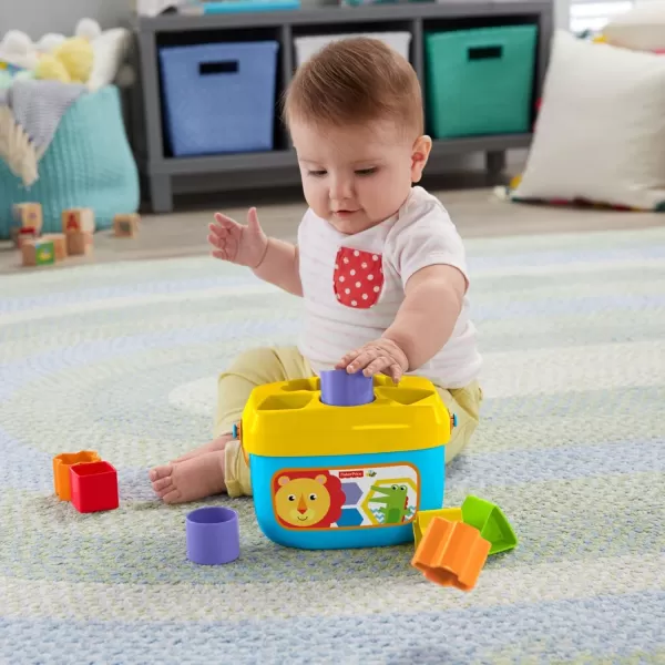 FisherPrice Baby Stacking Toy RockAStack RolyPoly Base With 5 Colorful Rings For Ages 6 MonthsRockaStack amp Blocks Bundle