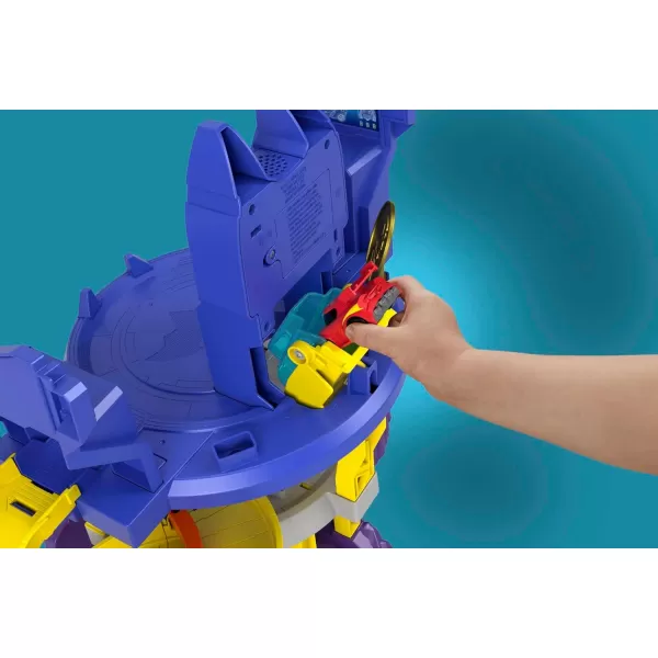 FisherPrice DC Batwheels Toy Car Race Track Playset Launch amp Race Batcave with Lights amp Sounds Bam The Batmobile amp Redbird Vehicles Ages 3 YearsStandard Packaging