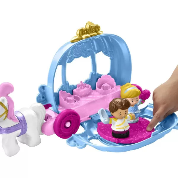 FisherPrice Little People Toddler Playset Disney Princess Cinderellas Dancing Carriage Vehicle with 2 Figures for Ages 18 MonthsFisherPrice Little People Toddler Playset Disney Princess Cinderellas Dancing Carriage Vehicle with 2 Figures for Ages 18 Months