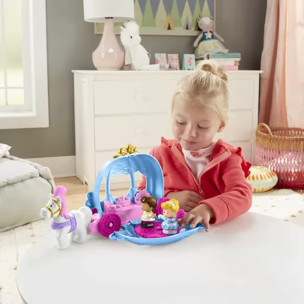 FisherPrice Little People Toddler Playset Disney Princess Cinderellas Dancing Carriage Vehicle with 2 Figures for Ages 18 MonthsFisherPrice Little People Toddler Playset Disney Princess Cinderellas Dancing Carriage Vehicle with 2 Figures for Ages 18 Months
