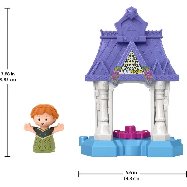 FisherPrice Little People Toddler Toy Disney Frozen Anna in Arendelle Portable Playset with Figure for Ages 18 MonthsFisherPrice Little People Toddler Toy Disney Frozen Anna in Arendelle Portable Playset with Figure for Ages 18 Months