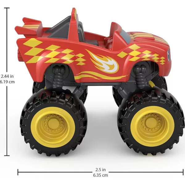 FisherPrice Blaze and The Monster Machines Diecast Toys Racers 4 Pack of PushAlong Metal Vehicles for Pretend Play Preschool Kids Ages 3 Years Amazon Exclusive4 pack